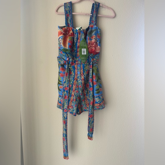 Farm Rio Stitched Garden Romper - Picture 2 of 5